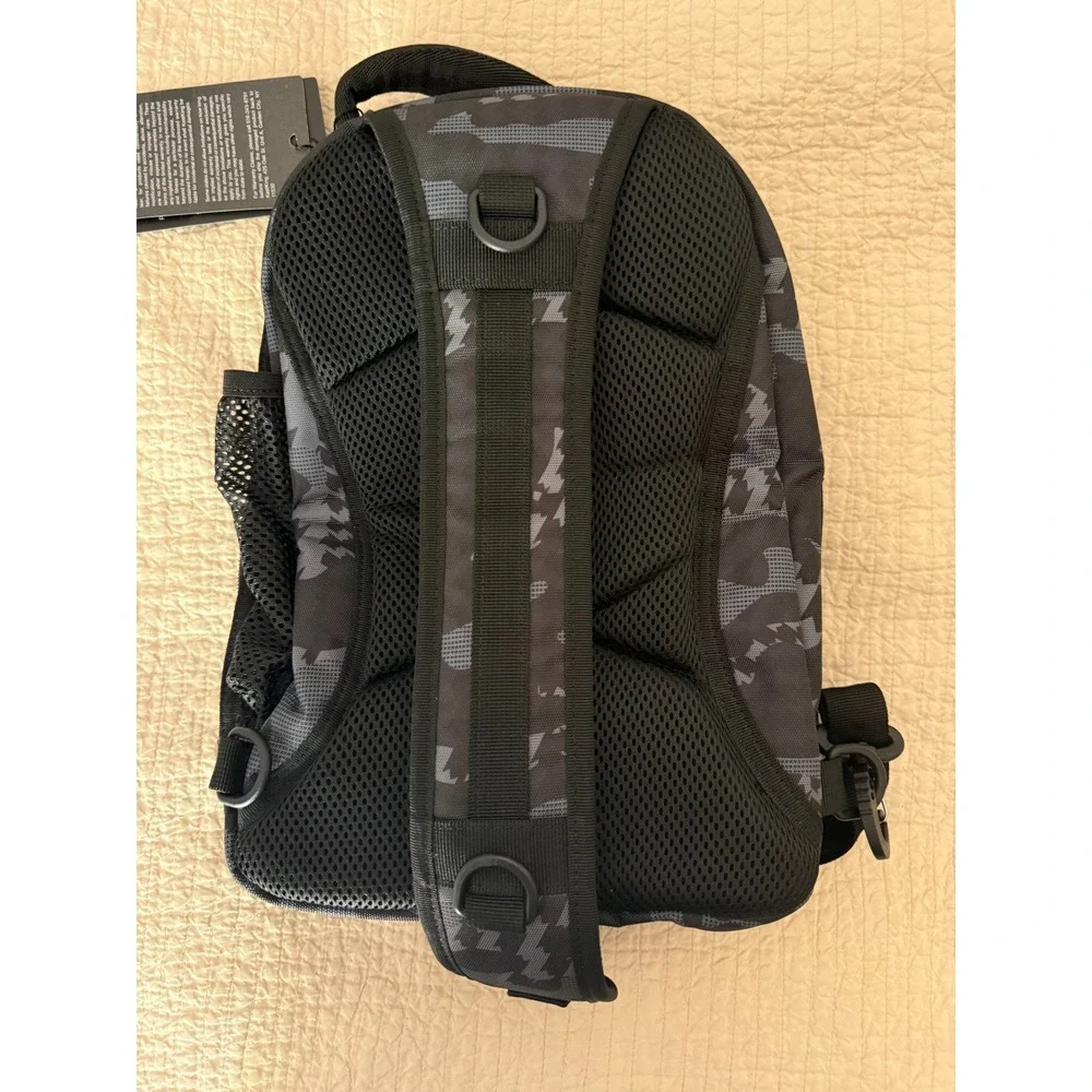 KastKing BaitSpace Fishing Sling Backpack Black Camo Tackle Bag NWT